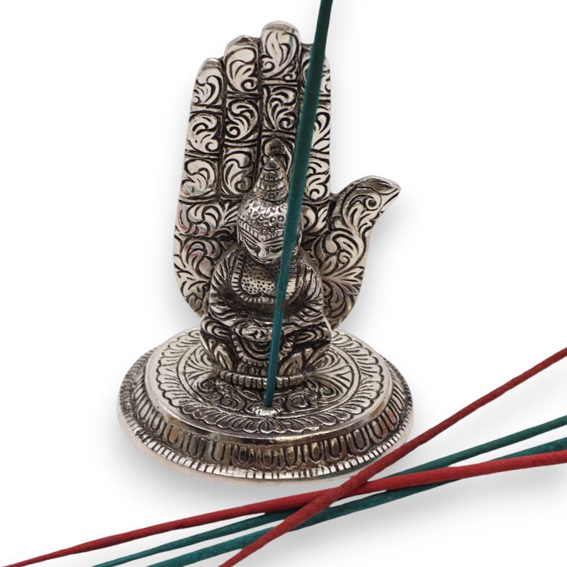 Hand Boeddha Wierookhouder 13x9cm