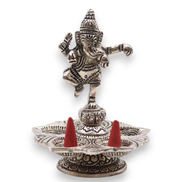 Dansende Ganesha Wierookhouder 14x10cm
