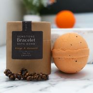 Tiger Eye Gem Bracelet Bath Bomb