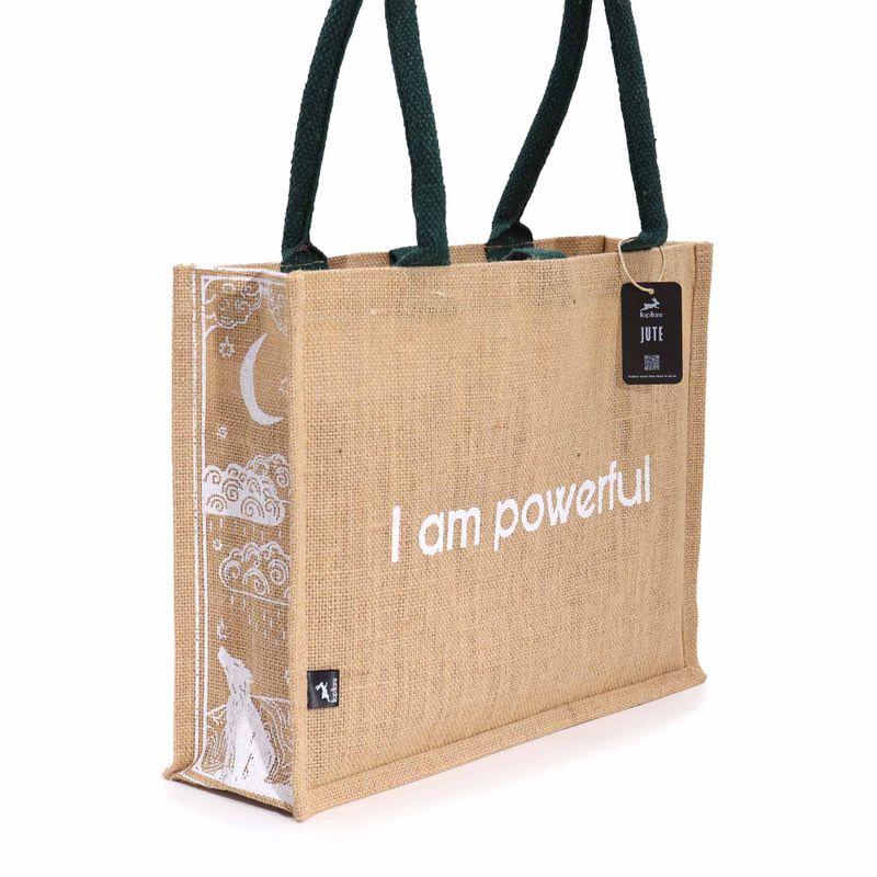 Hop Hare Jute Grote Tas - Ik ben Krachtig