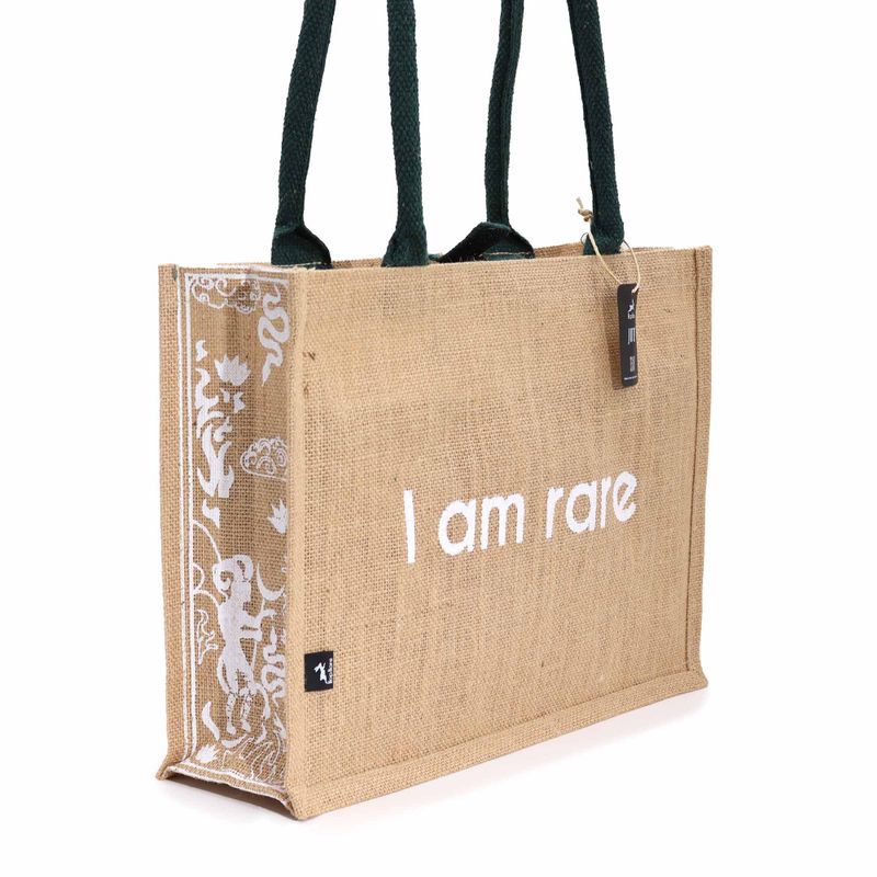 Hop Hare Jute Grote Tas - Ik ben Zeldzaam