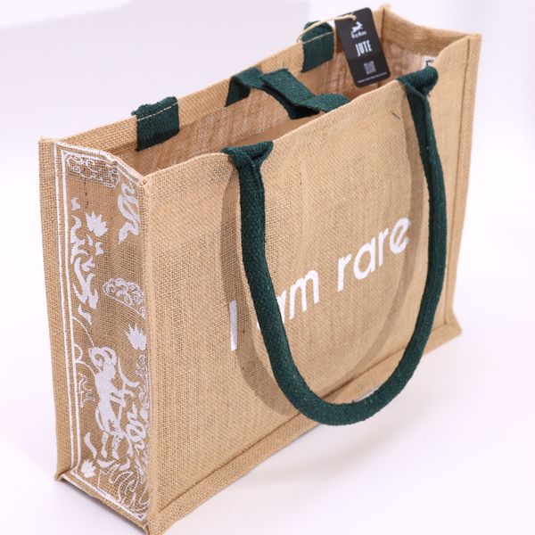 Hop Hare Jute Grote Tas - Ik ben Zeldzaam
