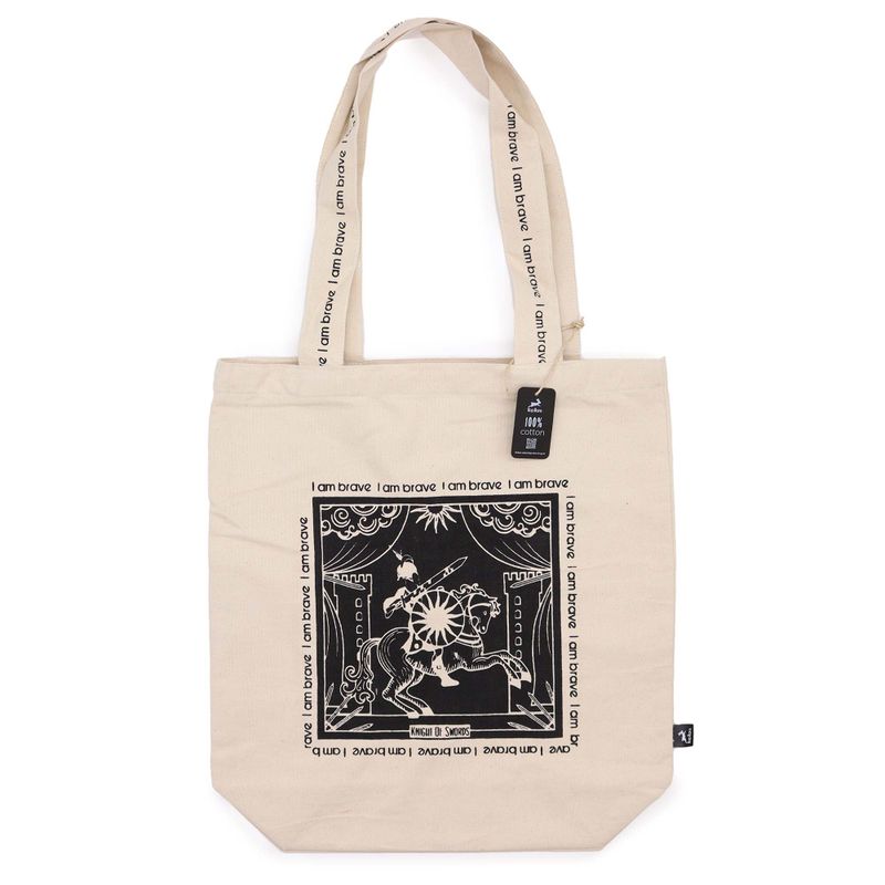 Hop Hare Tote Bag - Ik ben moedig - 10oz Katoenen canvas