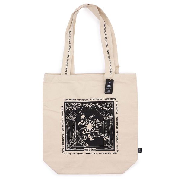 Hop Hare Tote Bag - Ik ben moedig - 10oz Katoenen canvas
