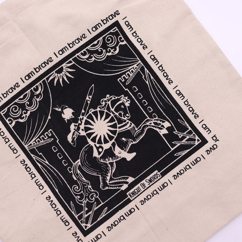 Hop Hare Tote Bag - Ik ben moedig - 10oz Katoenen canvas