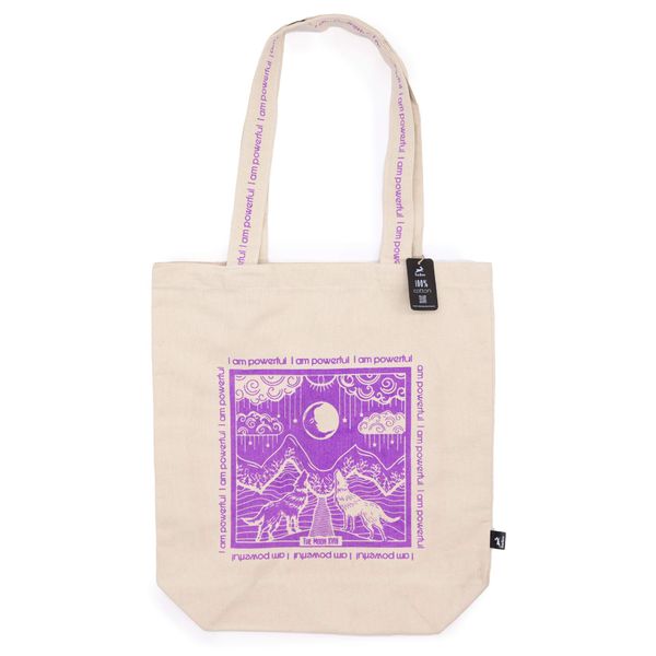 Hop Hare Tote Bag - Ik ben krachtig - 10oz Katoenen canvas