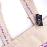 Hop Hare Tote Bag - Ik ben krachtig - 10oz Katoenen canvas