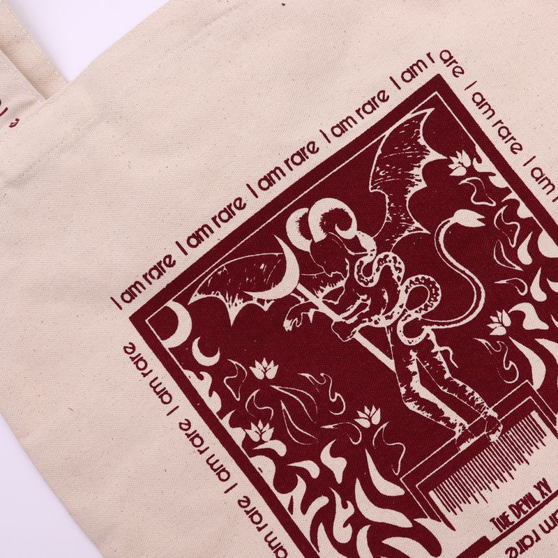 Hop Hare Tote Bag - Ik ben zeldzaam - 10oz Katoenen canvas