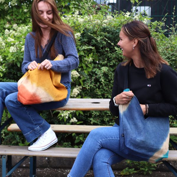 Zachte Blend Schoudertas - Denim Blauw
