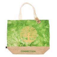 Alle Natuurlijke Tas - Groene Stonewash - Levensboom - Verbinding