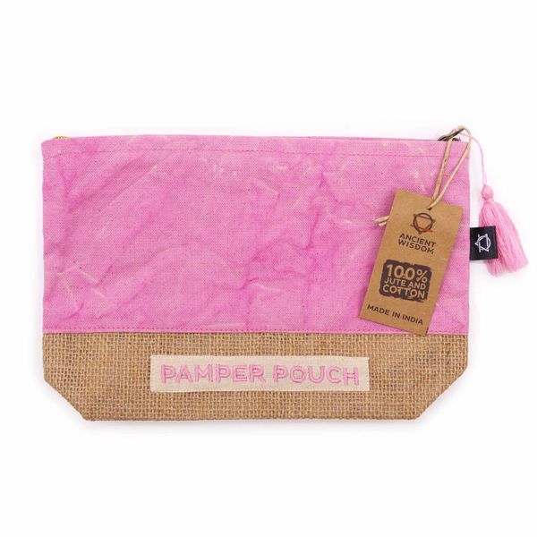 Verwen Tas - Roze & Paars - Stonewash