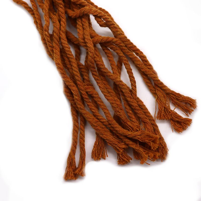 Macramé Plantenhanger Klassiek - Chocolade Middelgrote Pot