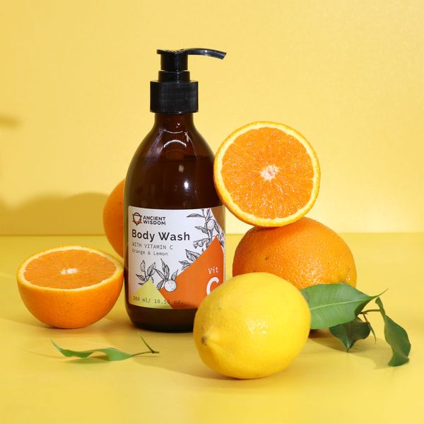 Aromatherapie Bodywash met Vitamine C – Sinaasappel & Citroen