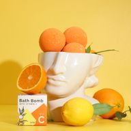 Vitamine C Geïnfuseerde Badbruisbal met Etherische Oliën