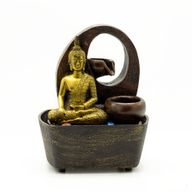 Tafelblad Waterornament - 21,5cm - Gouden Boeddha & Potten