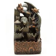 Tafelblad Waterornament - 35cm - Draken, Kristallen Bol & Waterwiel