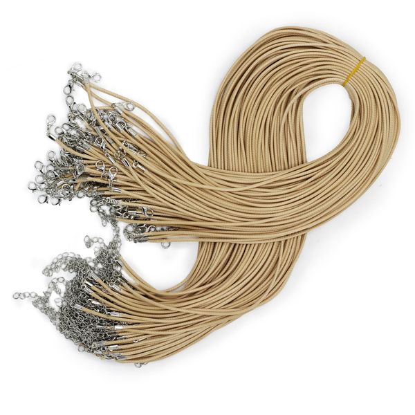 Packs Gewaxte Hangerkoorden - 2mm x 55cm - Assorti - Tan 117