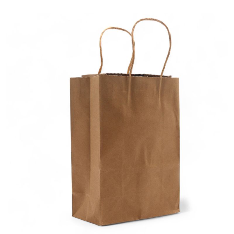 Cord Handle Paper Bag (16x22x8cm) - Natuur (130g)