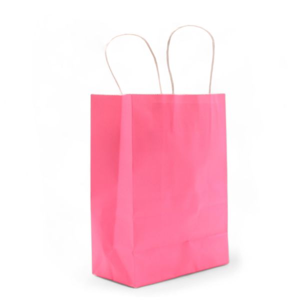 Cord Handle Paper Bag (16x22x8cm) - Blush Roze (130g)