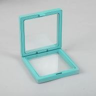 Grote 3D Zwevende Lijst Display 11x11cm - Teal