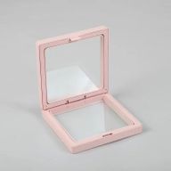 Middelgrote 3D Zwevende Lijst Display 9x9cm - Roze