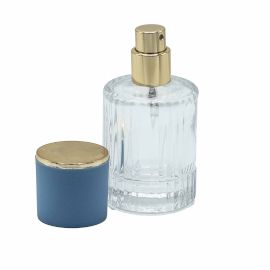 Poederblauw - 30ml Ronde Geribbelde Fles, Spray en Dop