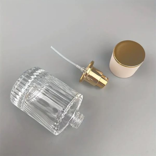 Poederblauw - 30ml Ronde Geribbelde Fles, Spray en Dop