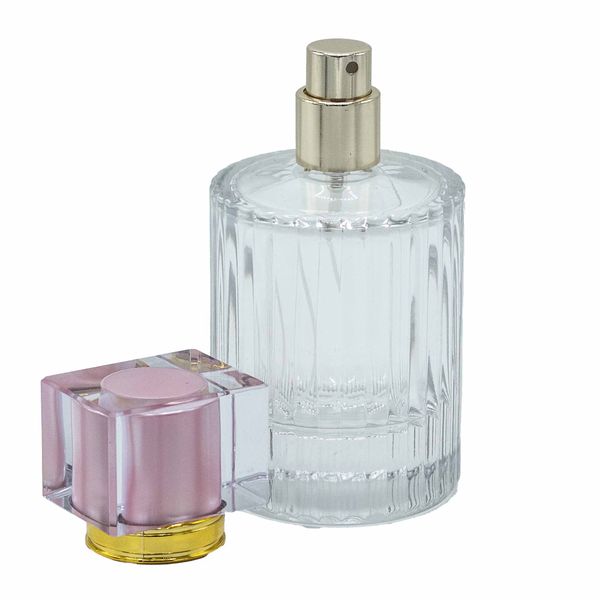Zachte Roos - 50ml Ronde Geribbelde Fles, Spray en Dop