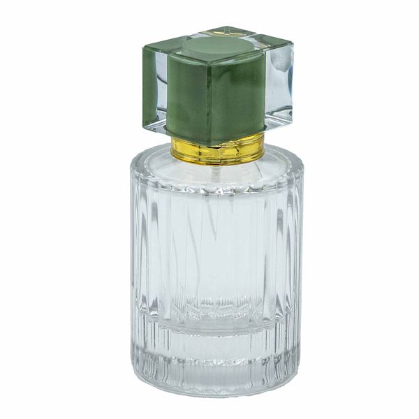 Mosgroen - 50ml Ronde Geribbelde Fles, Spray en Dop