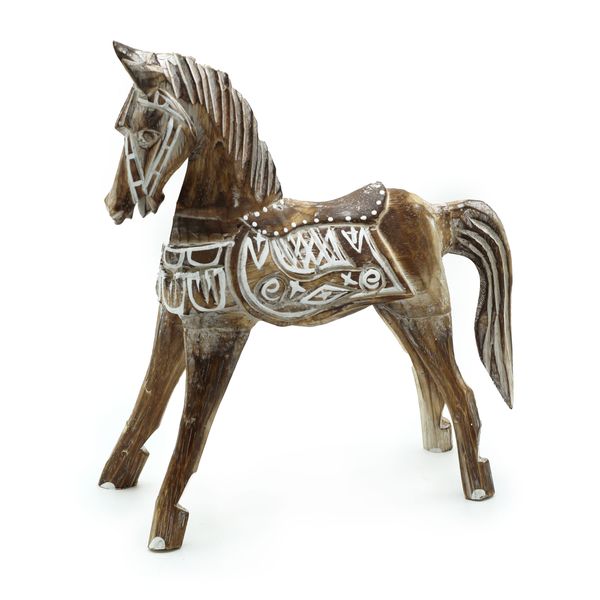 Groot Antiek Paard 32 cm