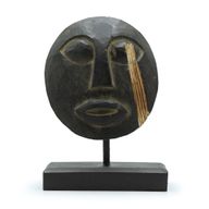 Timor Tribaal Decoratief Masker - Zwart 27x20cm