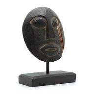 Timor Tribaal Decoratief Masker - Zwart 27x20cm