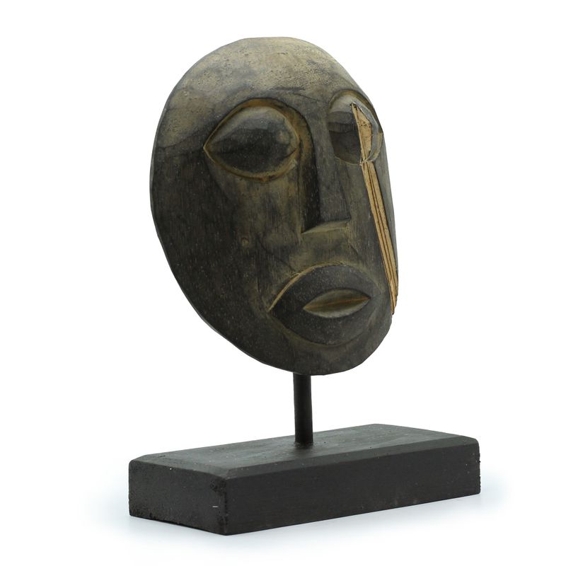 Timor Tribaal Decoratief Masker - Antiek 27x20cm