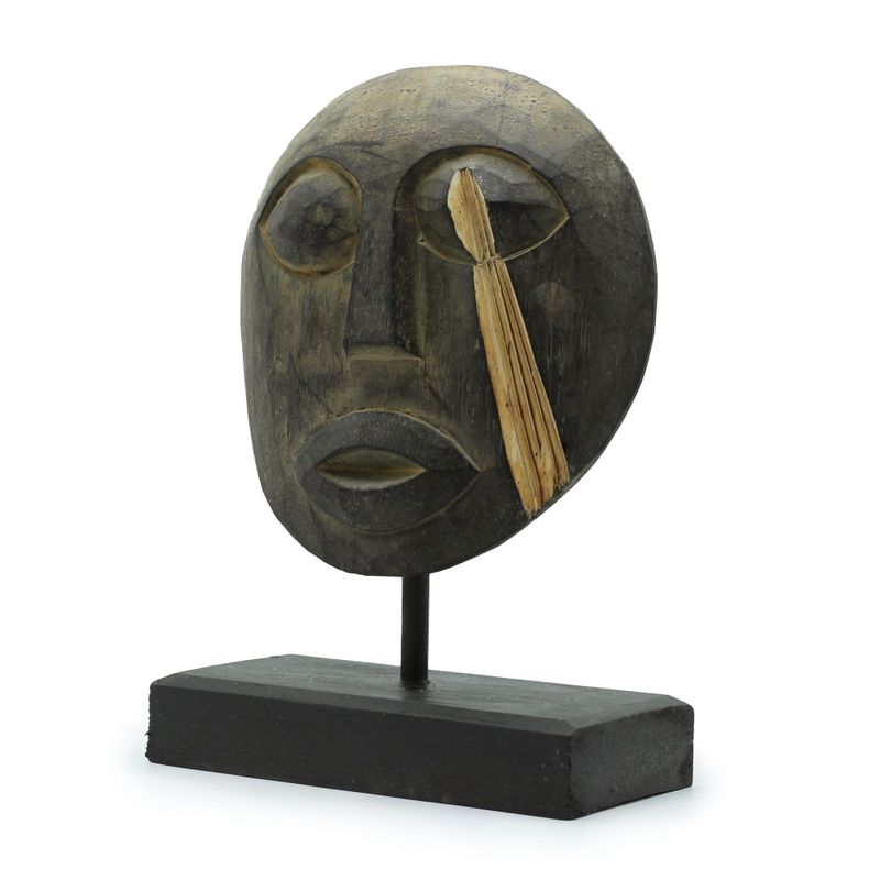 Timor Tribaal Decoratief Masker - Antiek 27x20cm