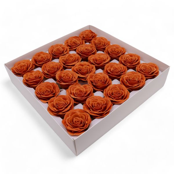 Ambachtelijke Zeepbloem - Groot (7-Laags) Vintage Roos - Java Kruidnagel