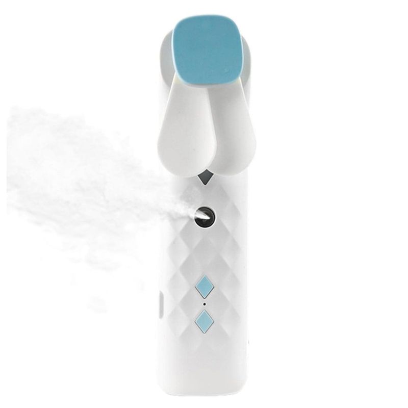 Witte Nano Mist Gezichtsventilator & Spray - USB oplaadbaar