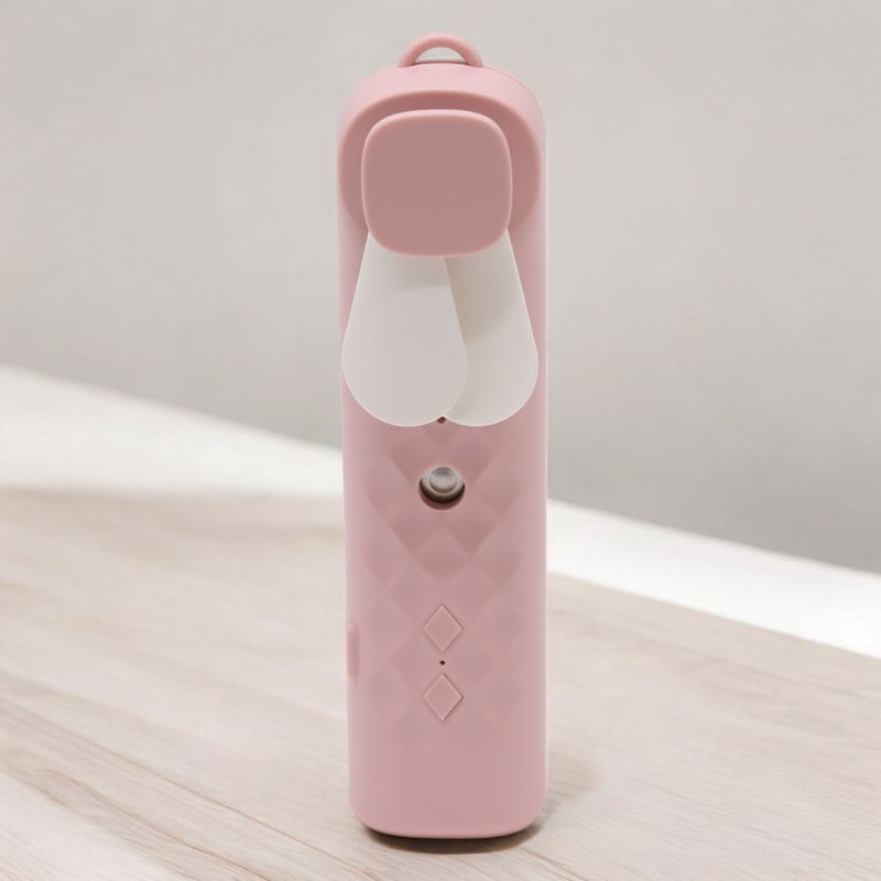 Roze Nano Mist Gezichtsventilator & Spray - USB oplaadbaar