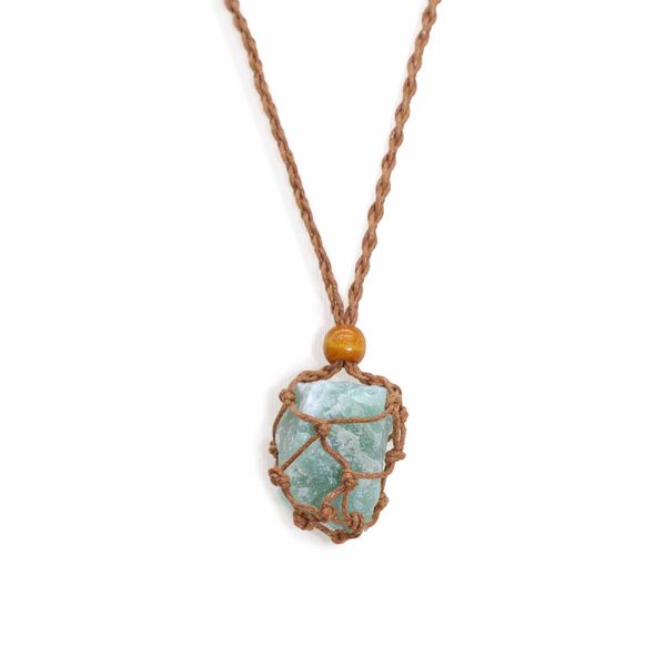 Kristal Edelsteen Ketting Koord 45cm/18inch - Bruin