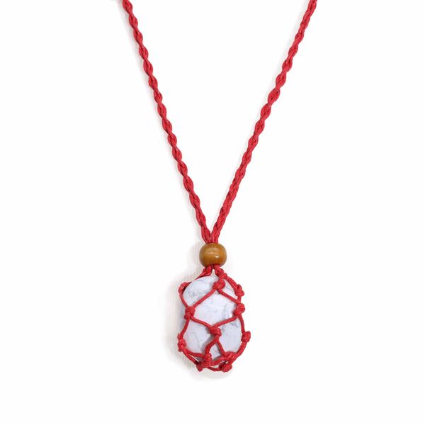 Kristal Edelsteen Ketting Koord 45cm/18inch - Rood