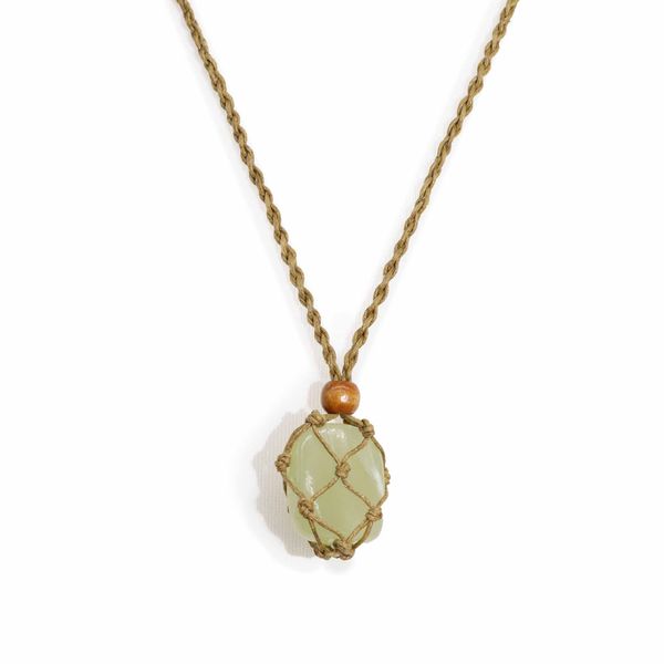 Kristal Edelsteen Ketting Koord 45cm/18inch - Zand