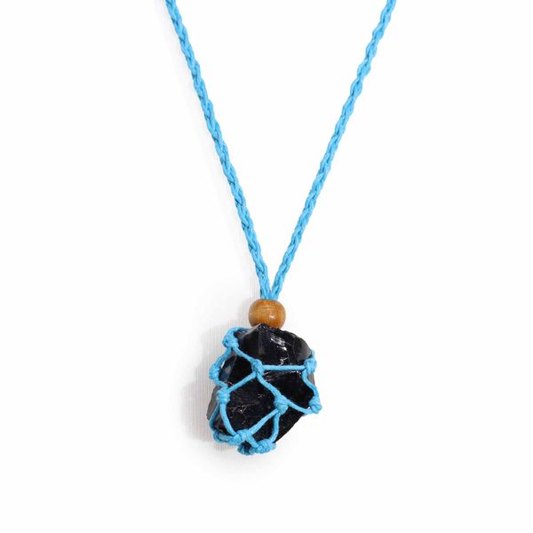 Kristal Edelsteen Ketting Koord 45cm/18inch - Blauw