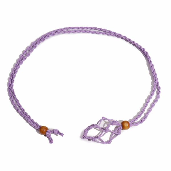 Kristal Edelsteen Ketting Koord 45cm/18inch - Paars