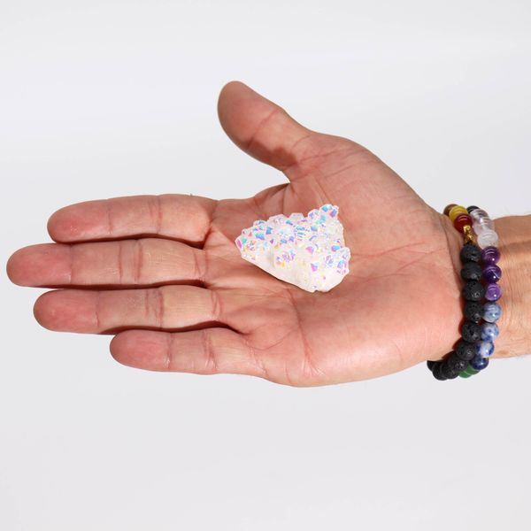 Kleine Versterkte Natuurlijk Kwarts - Aura Engel Kwarts (ongeveer 40-65g 3.5-5cm)