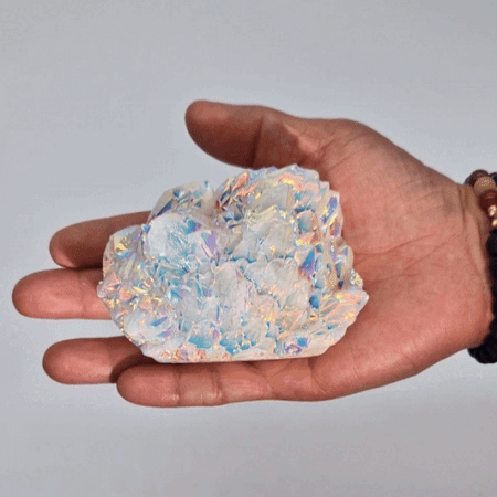 Grote Versterkte Natuurlijk Kwarts - Aura Engel Kwarts (ongeveer 300-450g 8-15cm)