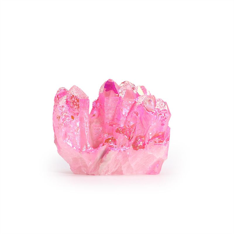 Middelgrote Versterkte Natuurlijk Kwarts - Aura Roze Halo Kwarts (ongeveer 100-150g 7-10cm)
