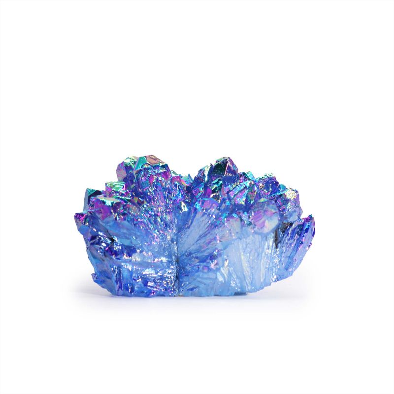 Middelgrote Versterkte Natuurlijk Kwarts - Aura Aqua Halo Kwarts (ongeveer 100-150g 7-10cm)
