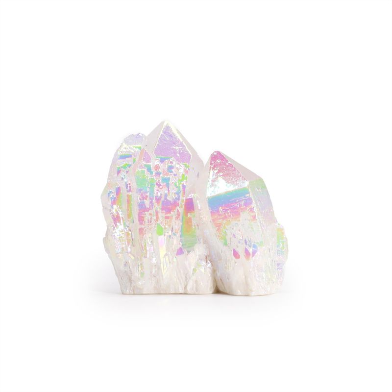 Middelgrote Versterkte Natuurlijk Kwarts - Aura Engel Kwarts (ongeveer 100-150g 7-10cm)