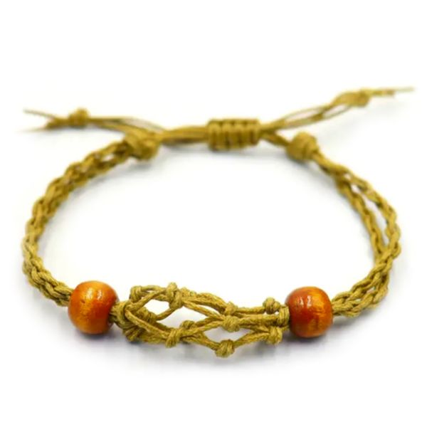 Crystal Edelsteen Armband Koord 20-28cm/7.8-11inch - Zand