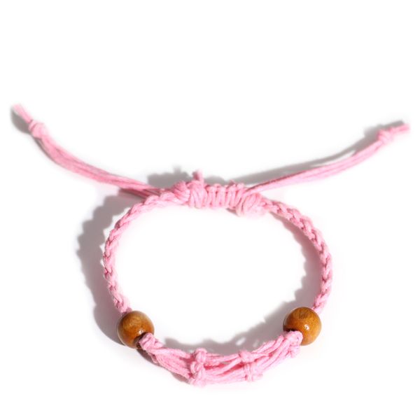 Crystal Edelsteen Armband Koord 20-28cm/7.8-11inch - Roze