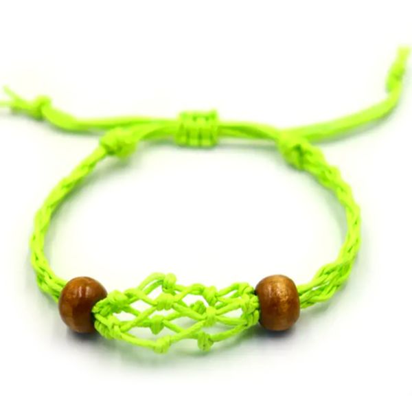 Crystal Edelsteen Armband Koord 20-28cm/7.8-11inch - Groen